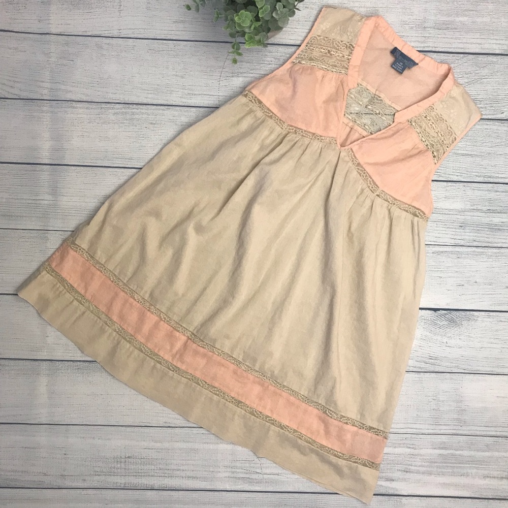 Anthro Fleurette Dainty Lace Slipdress/Tunic
